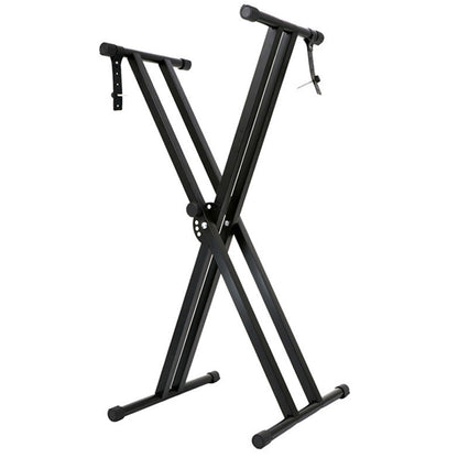 Folding Double Braced X Piano Keyboard Stand Adjustable Height Piano Stand