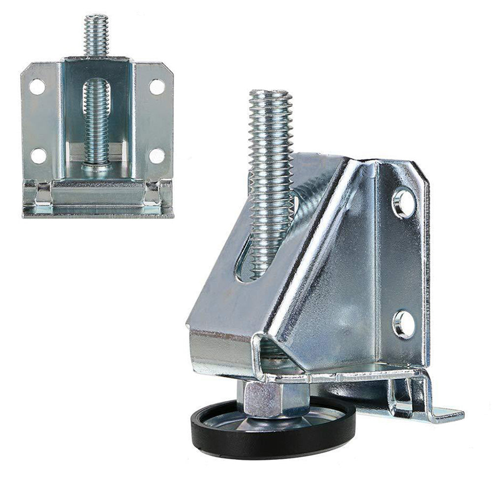 4Pcs Heavy Duty Leg Leveler for Furniture Adjustable Leveling Feet for Cabinet Table Silver