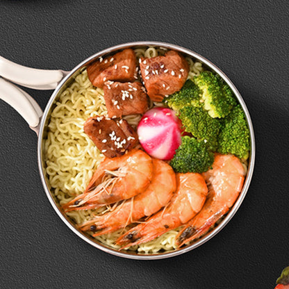 1200ML Large Ramen Bow with Lid Spoon Storage Bag-Beige