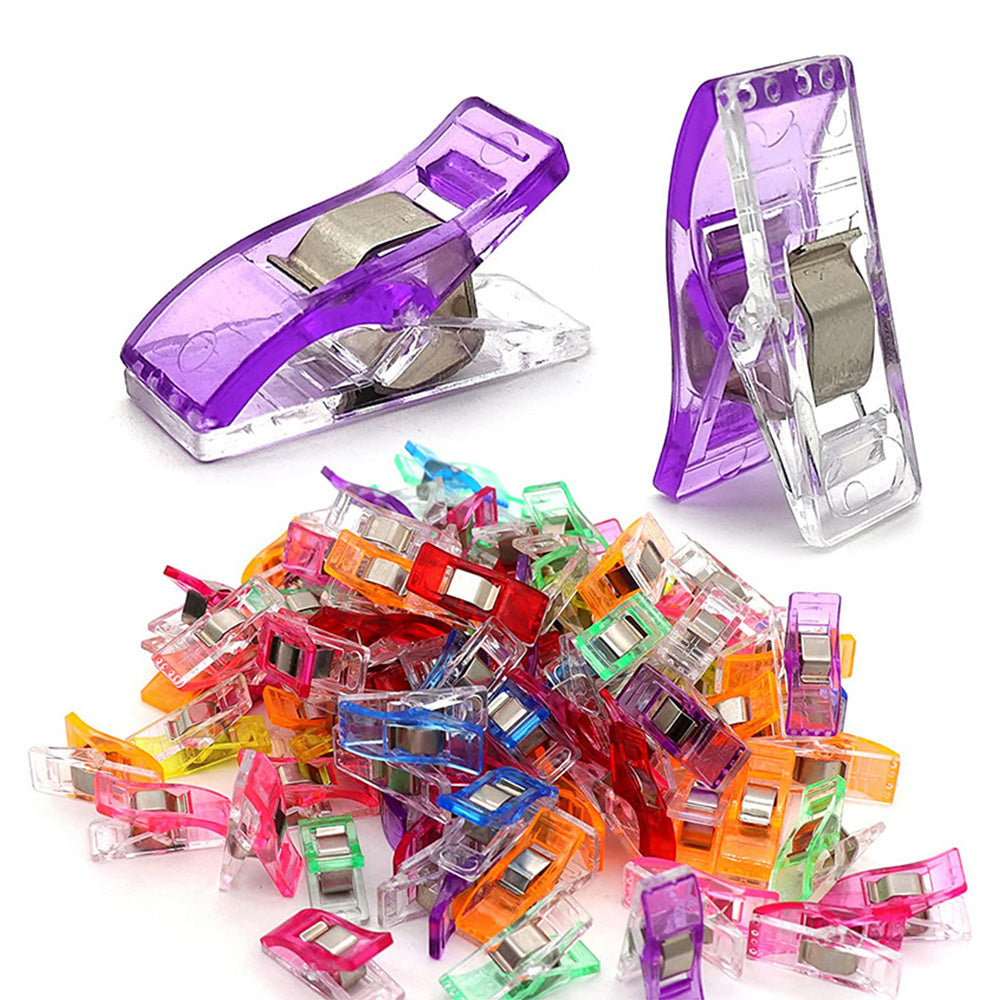 100-Pack Quilting Sewing Clips Random Color Craft Clips for Sewing & DIY