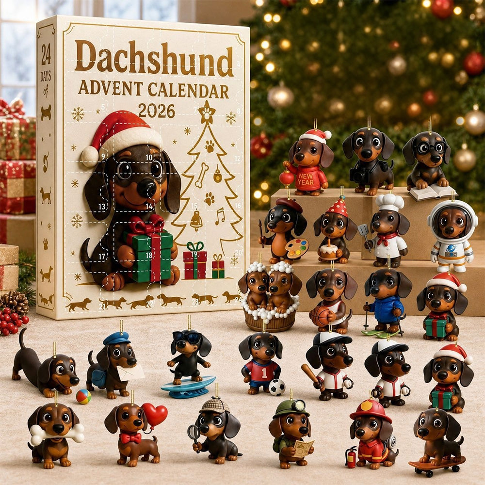 Dachshund Advent Calendar 24 Day Christmas Countdown for Adults