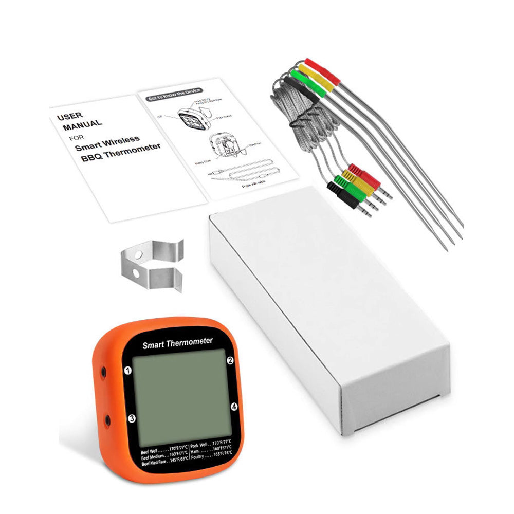 Meat Thermometer Wireless Thermometer for Smoker Oven APP Calibration Temp Graph