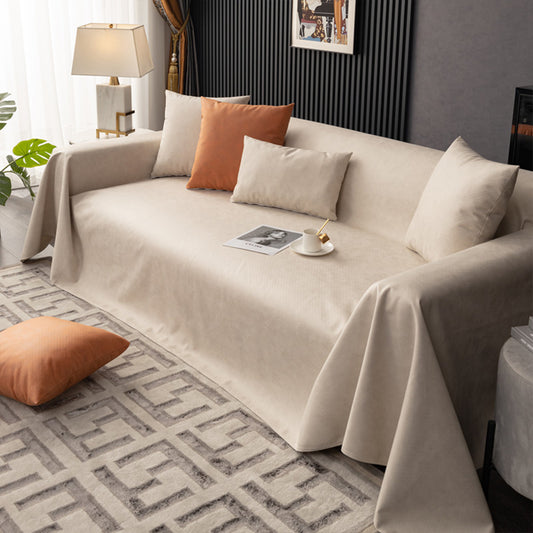 Water Resistant Sofa Cover Stretch Furniture Protector for Kids and Pets -Beige