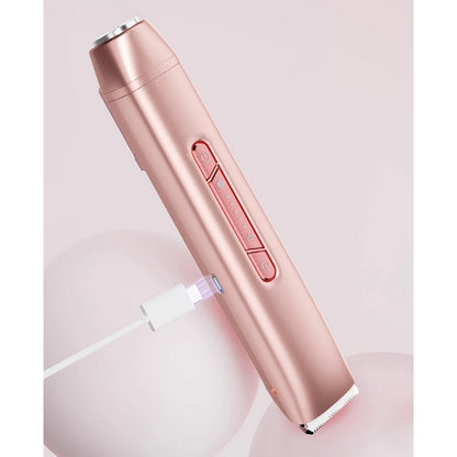 2 in 1 Women Electric Shaver Dual Head Trimmer for Bikini Underarm Leg Arm Face