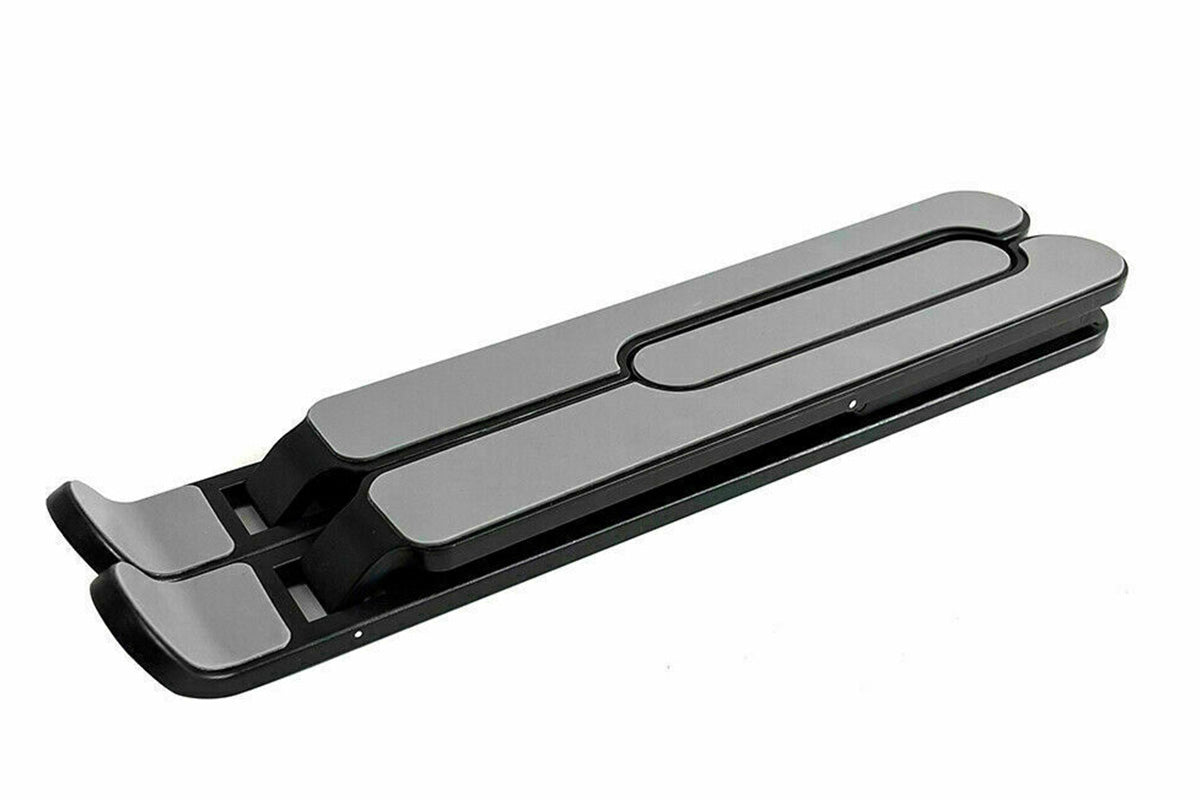 Adjustable Height Foldable Aluminum Laptop Stand - Black