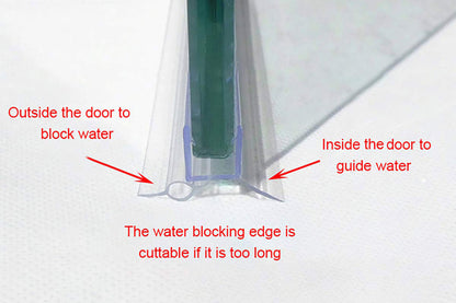 Shower Frameless Glass Door Seal Strip 60cm