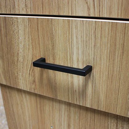 2 Pieces 12mm Square Stainless Steel Kitchen Cabinet - Black