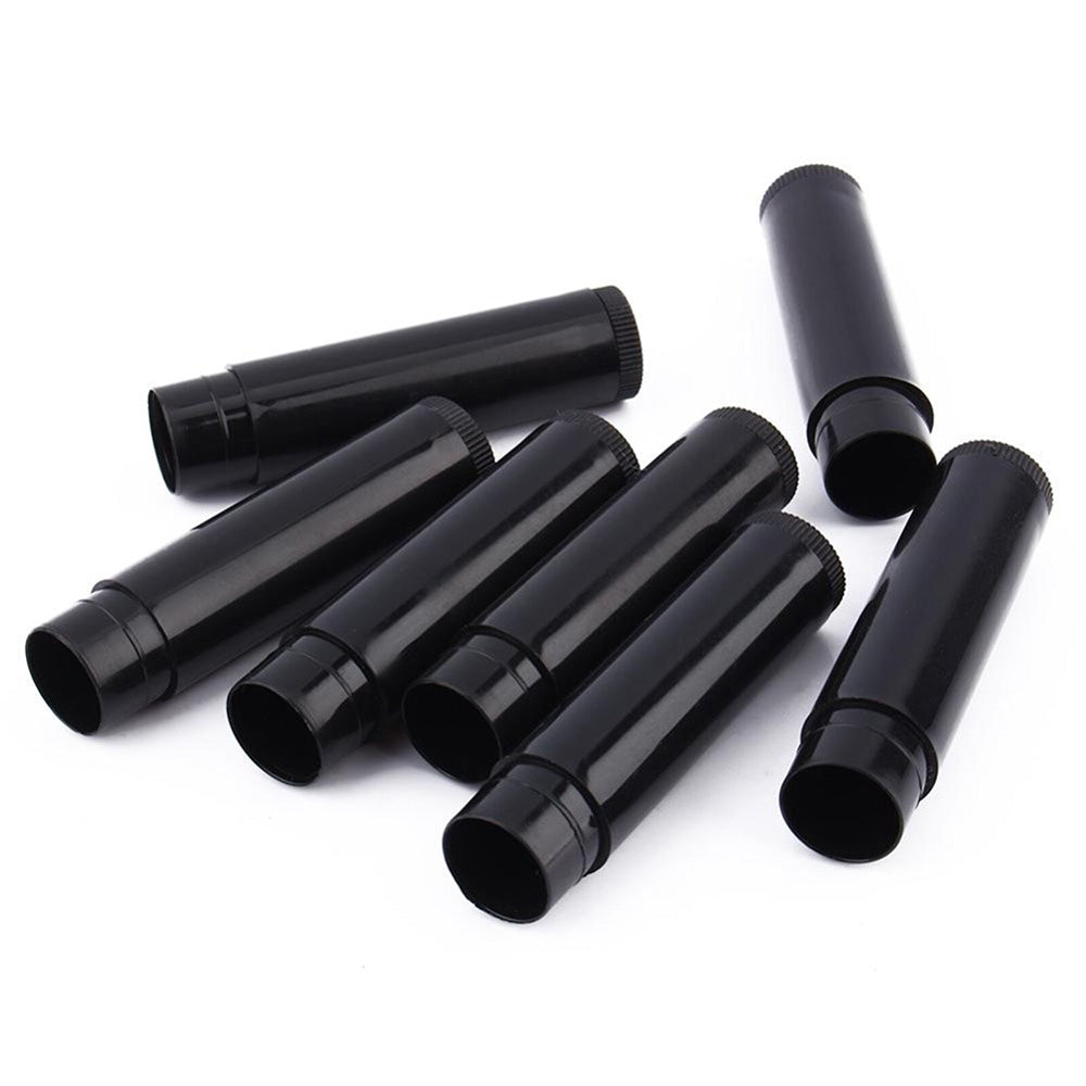 100 PCS  5g Twist Up Plastic Lipstick Containers -Black