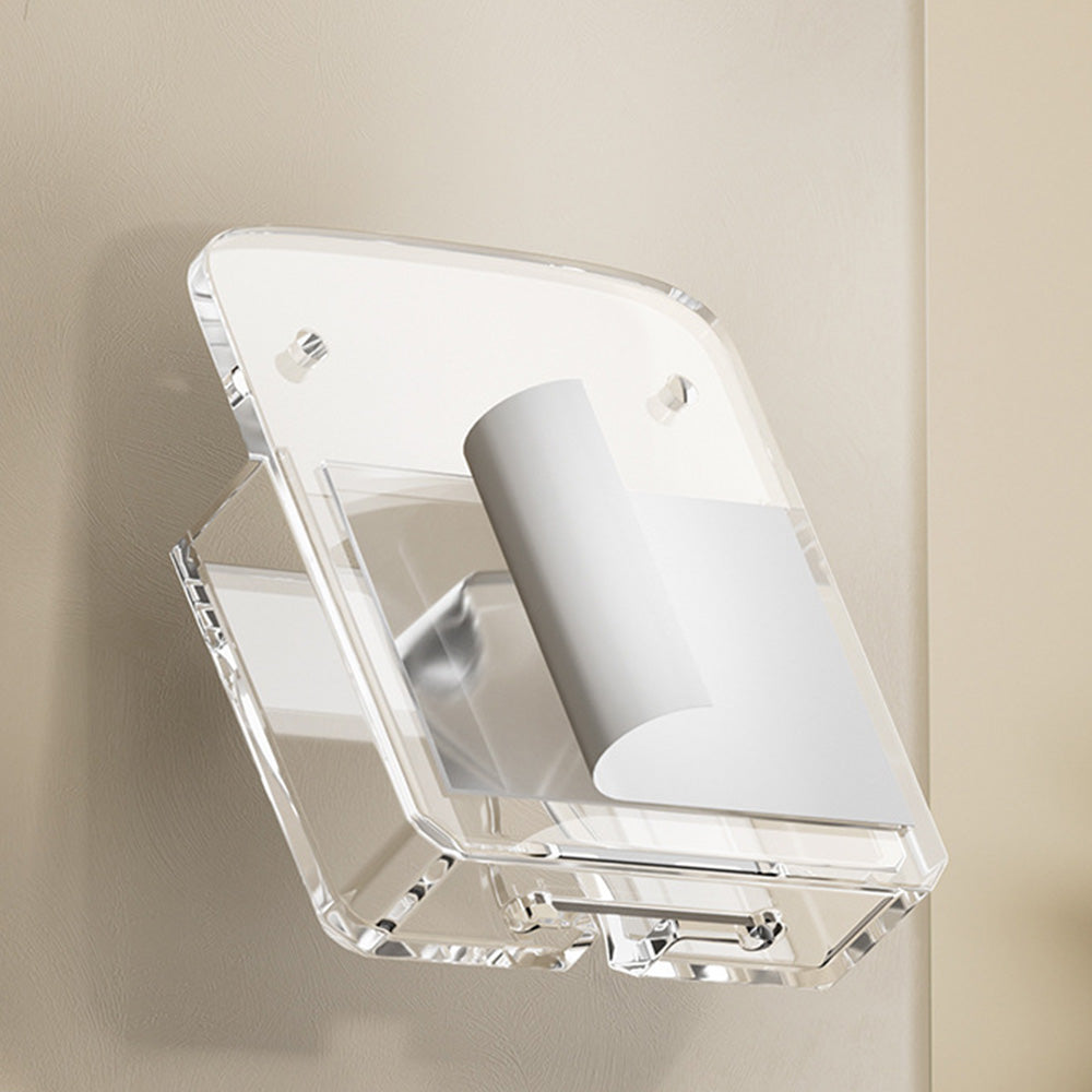 2 Piece No Drill Adhesive Remote Control Organizer-Clear
