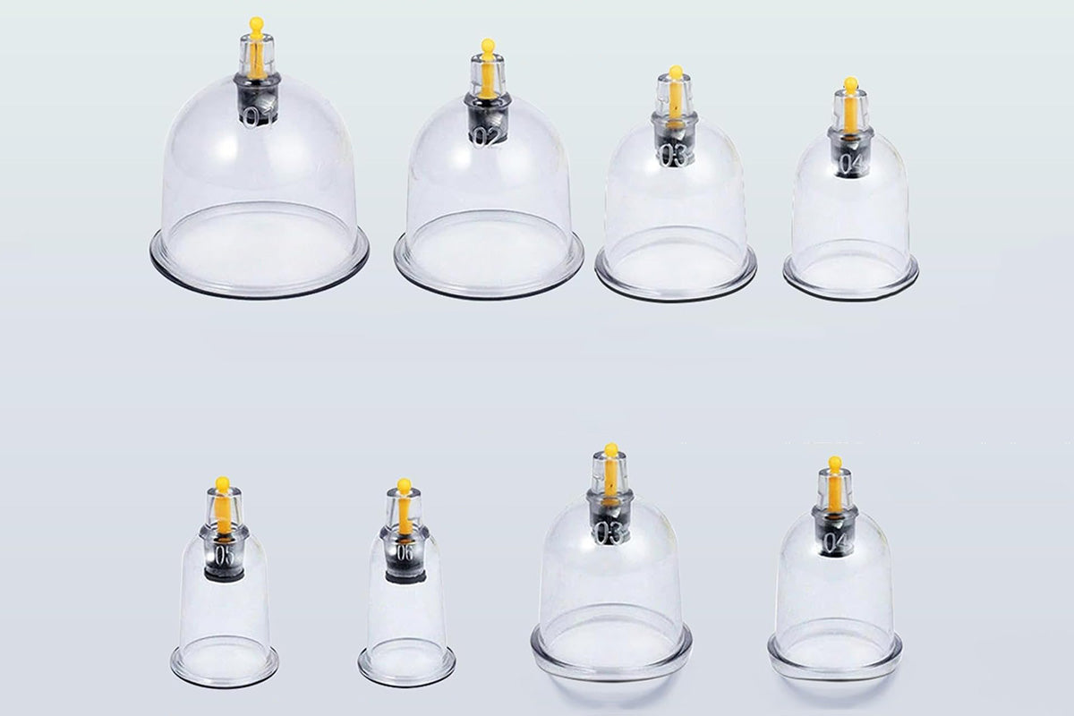 32Pcs Cupping Set with Pump Chinese Acupoint Cupping Therapy for Cellulite Reduction