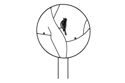 Plant Support Stakes Metal Holder Flower Pot Climbing Trellis-bird