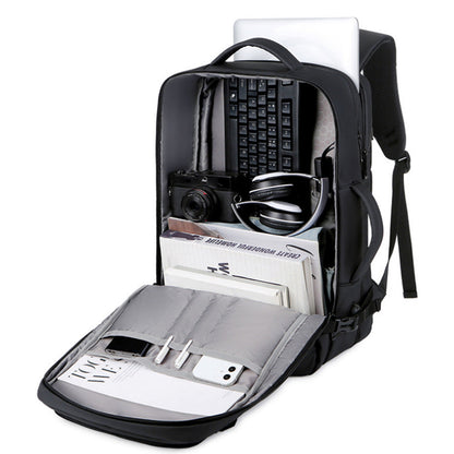 Large Capacity Expandable Business Luggage Backpack Water-repellent Travel Bag Laptop Bag