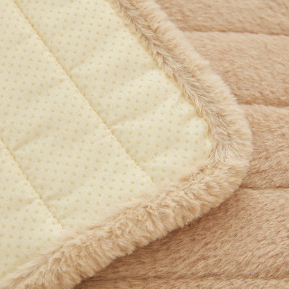 Home Plush Recliner Slipcover Armchair Cover for Recliner Chairs Furniture Khaki