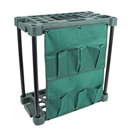 Garden Tool Storage Rack with Multiple Pockets Gardening Tool Organizer Stand
