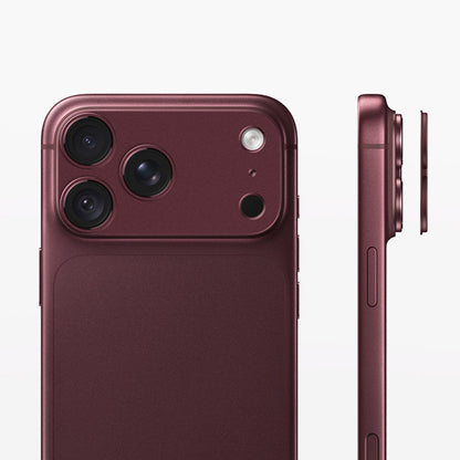 Aluminum Hollow Camera Lens Protector for iPhone 18 Pro - Wine Red