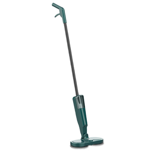 Cordless Electric Spray Mop Spin Cleaning Scrubber with Detachable Tank for Hardwood Floor Green