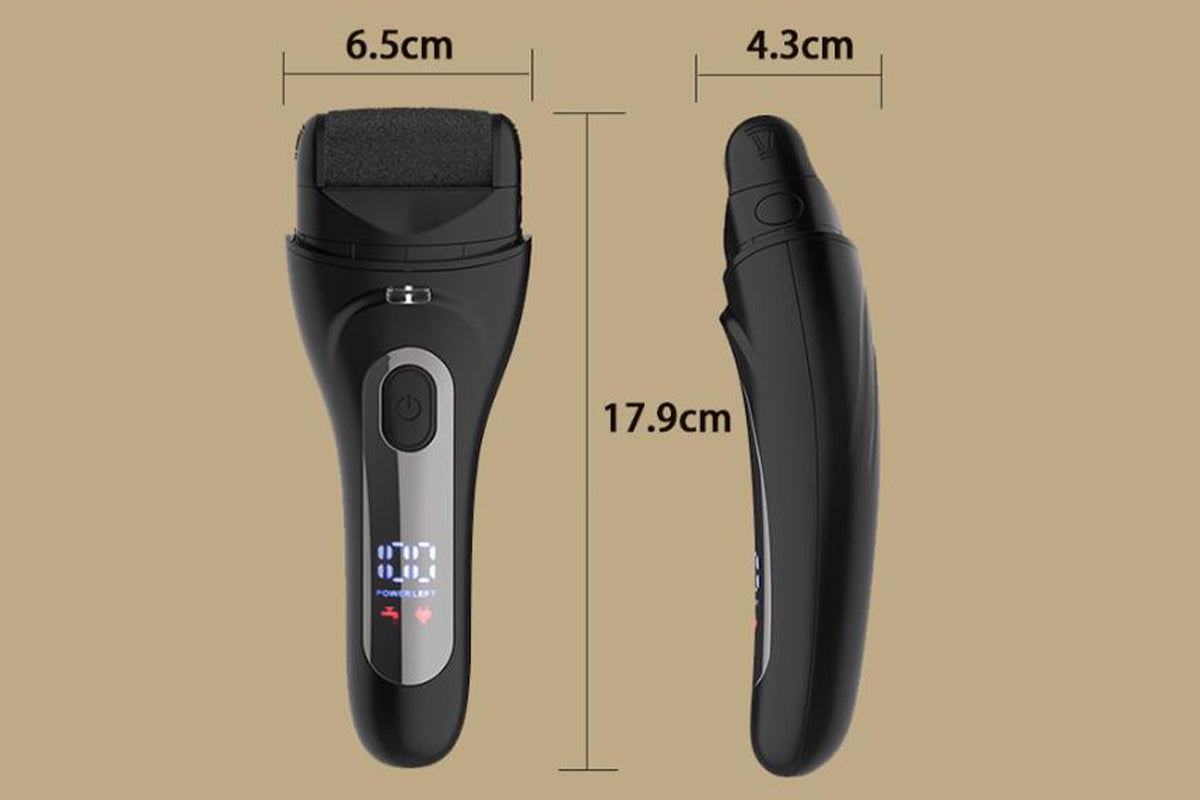 Electric Foot Callus Remover with LED Light Pedicure Tools for Dead Hard Cracked -Black
