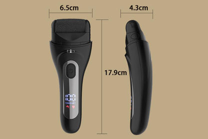 Electric Foot Callus Remover with LED Light Pedicure Tools for Dead Hard Cracked -Black