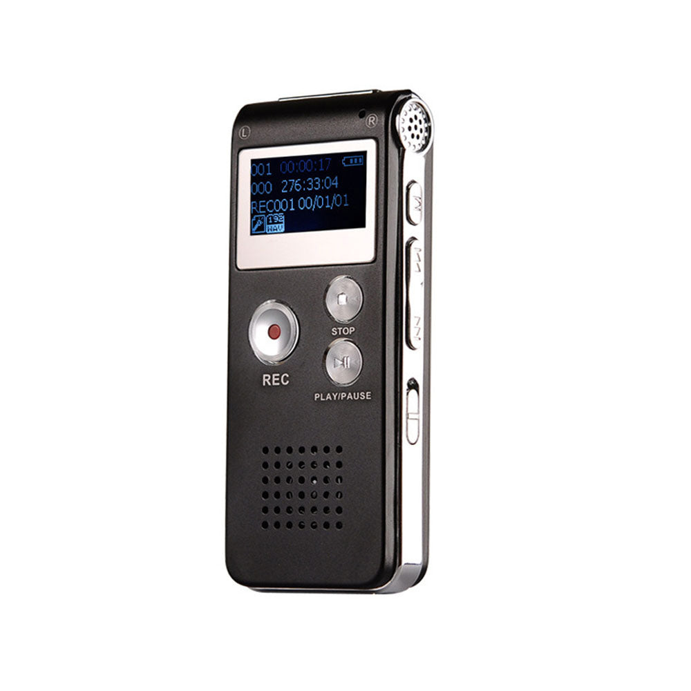 8GB Digital Voice Activated Recorder Portable Tape Recorder Audio Recording Device for Lectures Meetings