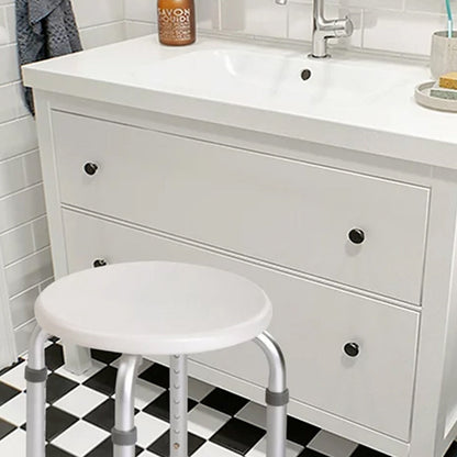 Adjustable Shower Stool Bench Round Bath Seat Chair for Elderly