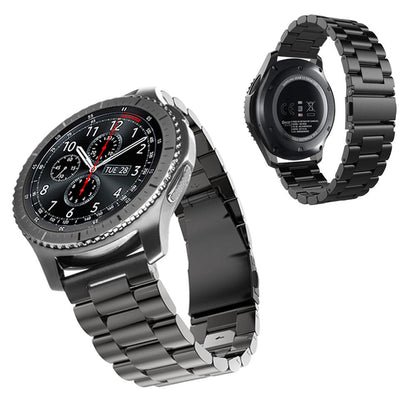 Stainless Steel Replacement Band for Samsung Gear S3 Strap-Black