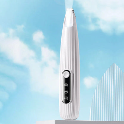 Dog Paw Trimmer with LED Light Rechargeable Pet Hair Clippers for Small Dogs Cats White