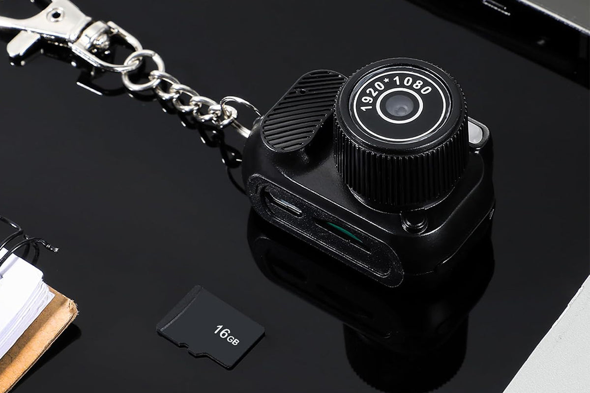 Mini Keychain Camera with 16GB Card 1080P Mini Pixel Camera Mini Digital Camera