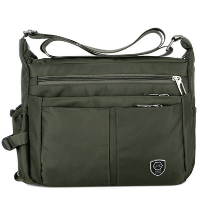 Water-Resistant Messenger Bag for Men Lightweight Travel Crossbody Sling Bag-Green