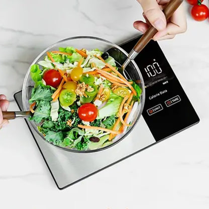 Smart Bluetooth Kitchen Scale with LED Display Digital Food Scale for Nutrition Tracking