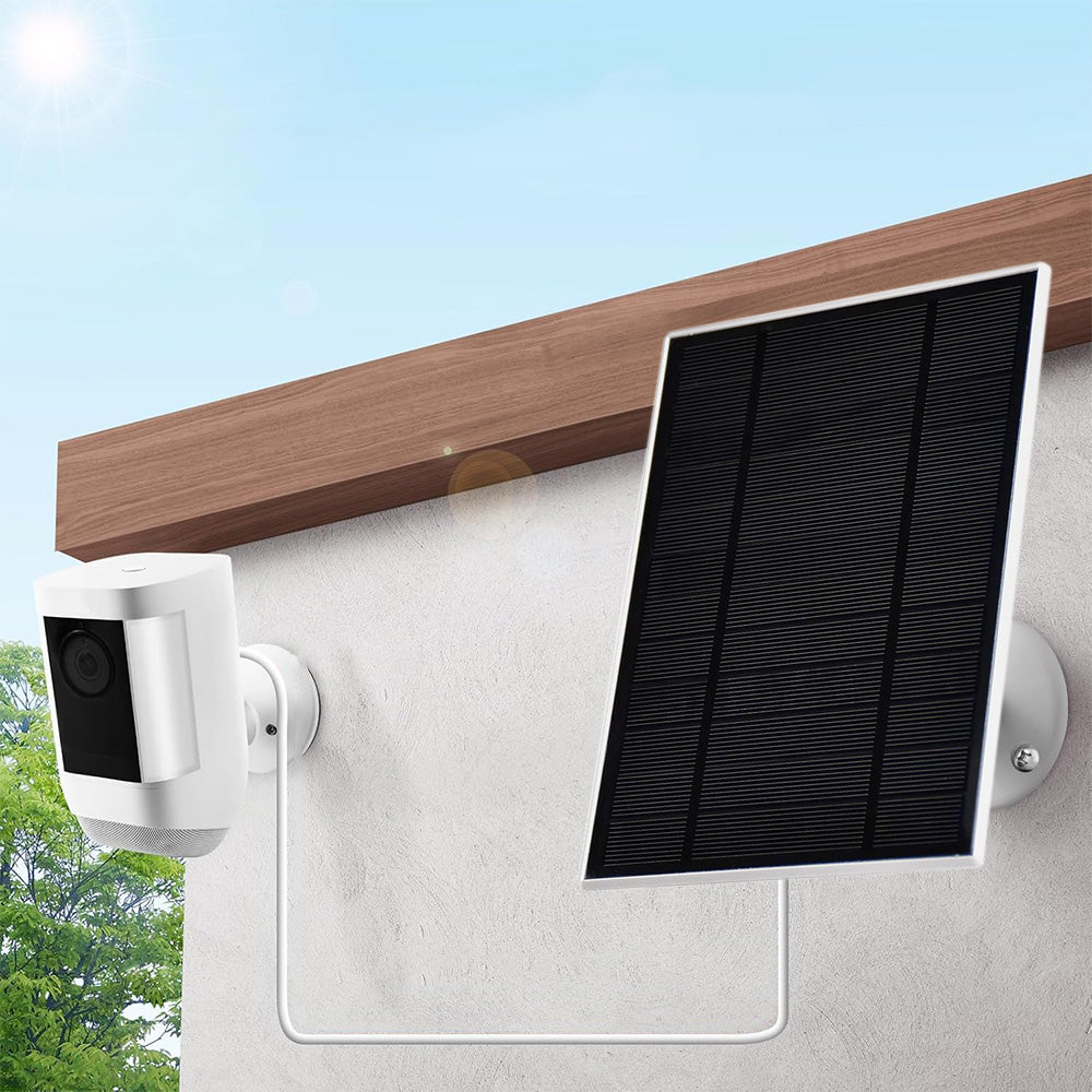 Solar Panel for Ring Camera ¨C USB-C Charging Adjustable Outdoor Security Accessory