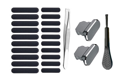 Phone Speaker Dustproof Stickers Protector Kit for iPhone-Grey