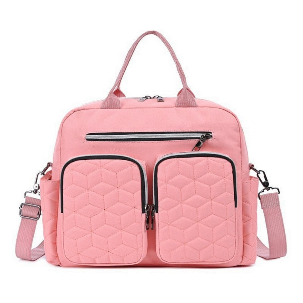 Diaper Bag Tote Baby Changing Bag Baby Bags for Mom Multifunction Travel Diaper Bag for Women Pink