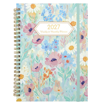 3 Pack 2027 Spiral Planner Monthly Weekly Portable Organizer Notebook