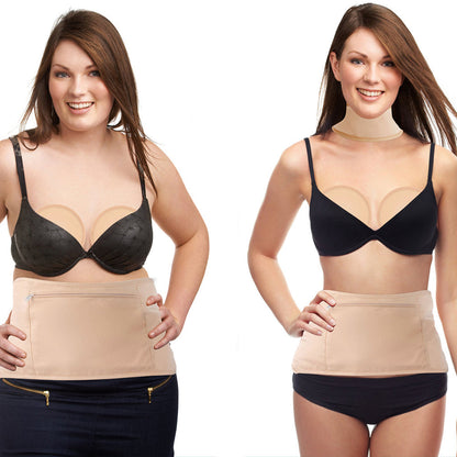 4 Pieces Castor Oil Wrap Pack Kit Reusable Compress Castor Oil Wrap for Waist Breast and Neck