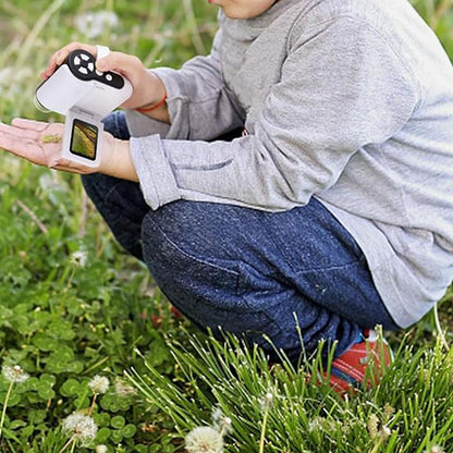 1000X Magnifying Pocket Microscope for Kids LED Screen Handheld Mini Microscope with 32GB SD Card