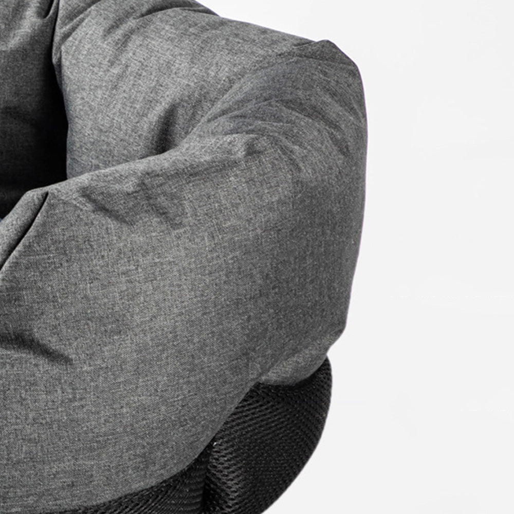 Waterproof Pet Bed with Removable Washable Cover for Small & Medium Cats and Dogs Black and Pink S