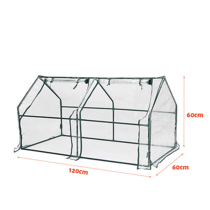 Clear Outdoor Plant Greenhouse Waterproof Garden Shed with Zippered Windows Style 1