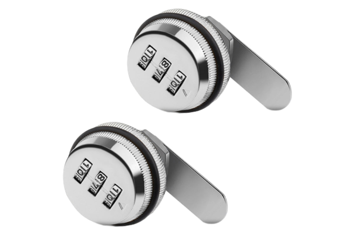 2 Piece 3 Digital Code Combination Cam-Lock - Silver