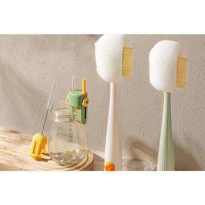 5-in-1 Multifunctional Cup Brush Water Bottle Cleaner for Thermos Mugs Bottles-White