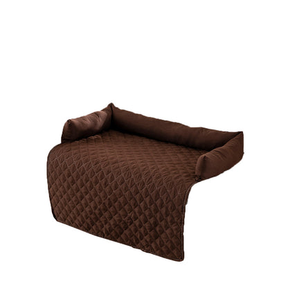 Plaid Water-resistant Sofa Cover for Pet Couch Cover Dogs Bed Cushion Coffee