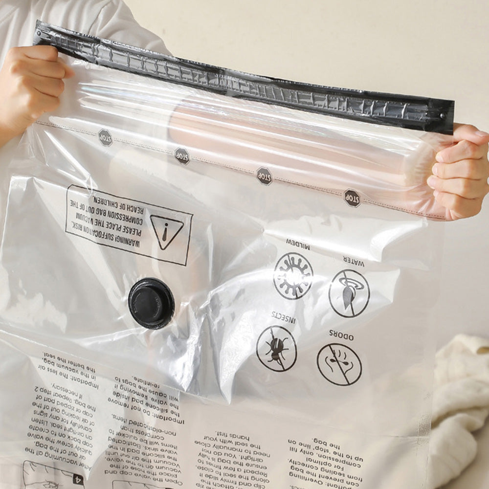 12Pcs Travel Clothing Vacuum Storage Bags Set with Rechargeable Electric Pump for Luggage