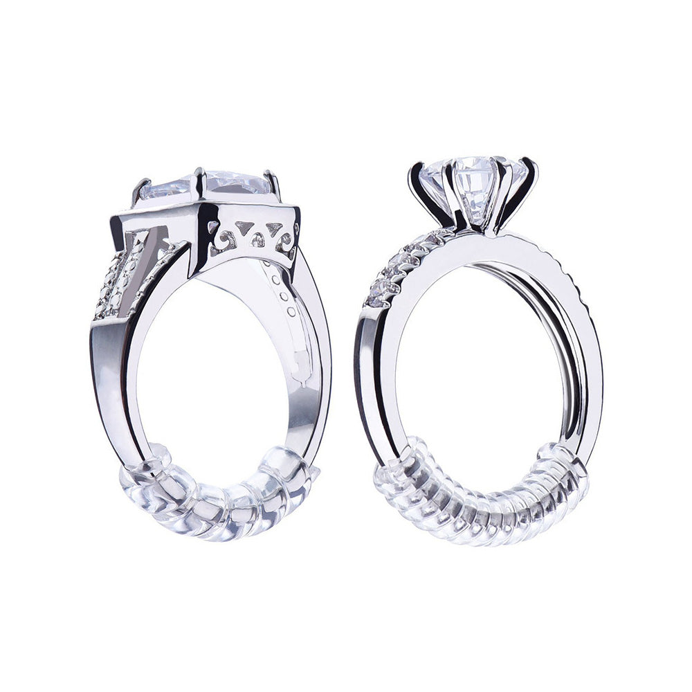 12 Piece Clear Ring Size Adjusters for Loose Rings