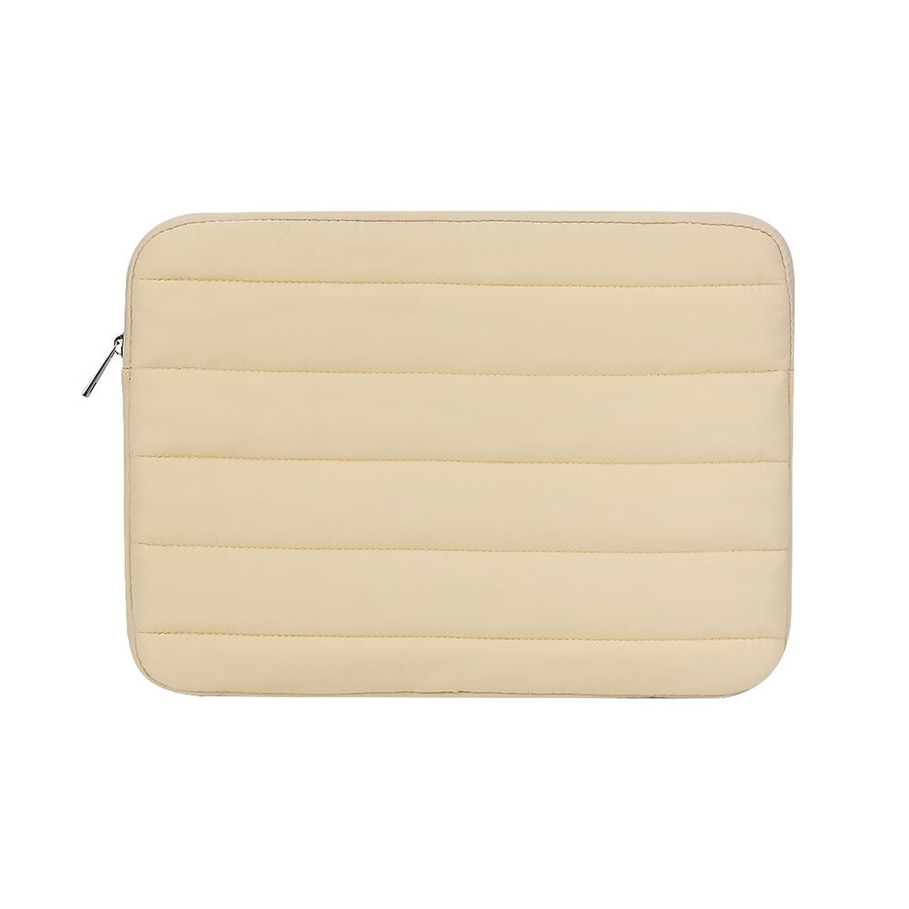 Carrying Case for 12.9-13.3 Inch Laptop Puffy MacBook Sleeve Apricot