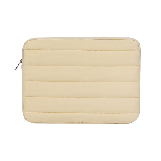 Carrying Case for 12.9-13.3 Inch Laptop Puffy MacBook Sleeve Apricot