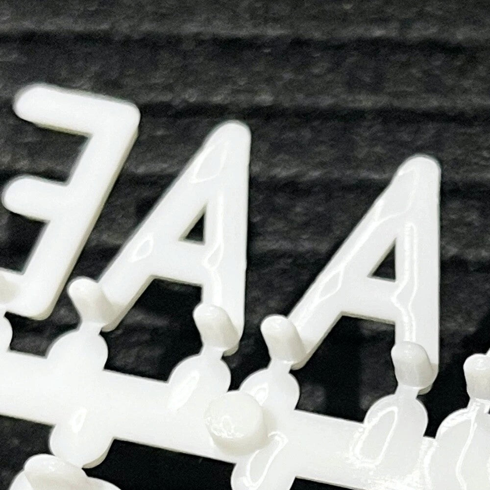 30x40 cm Felt Letter Board with Letters Numbers and Stand-Black