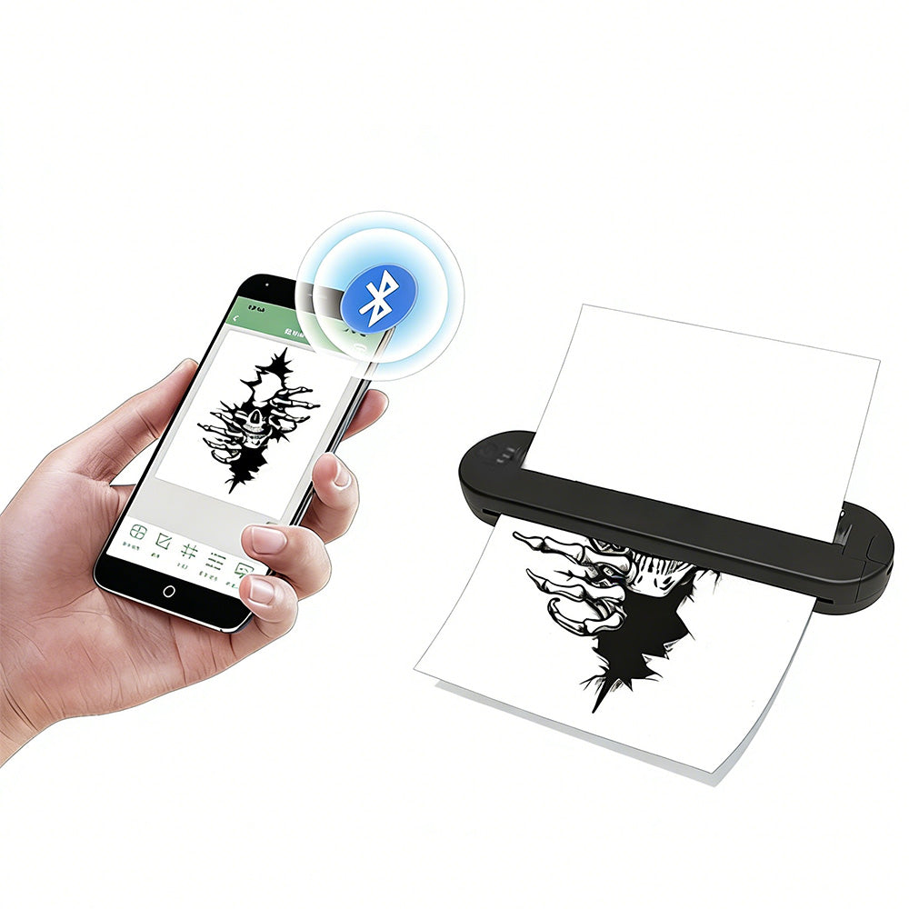 Portable Bluetooth Thermal Tattoo Stencil Printer