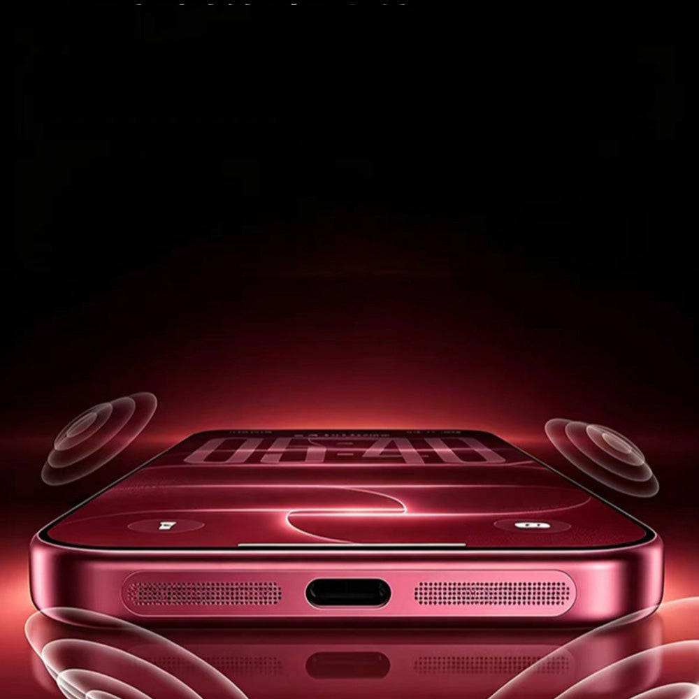4Piece Metal Dust Mesh Covers for iPhone 18 Pro 18 Pro Max - Wine Red