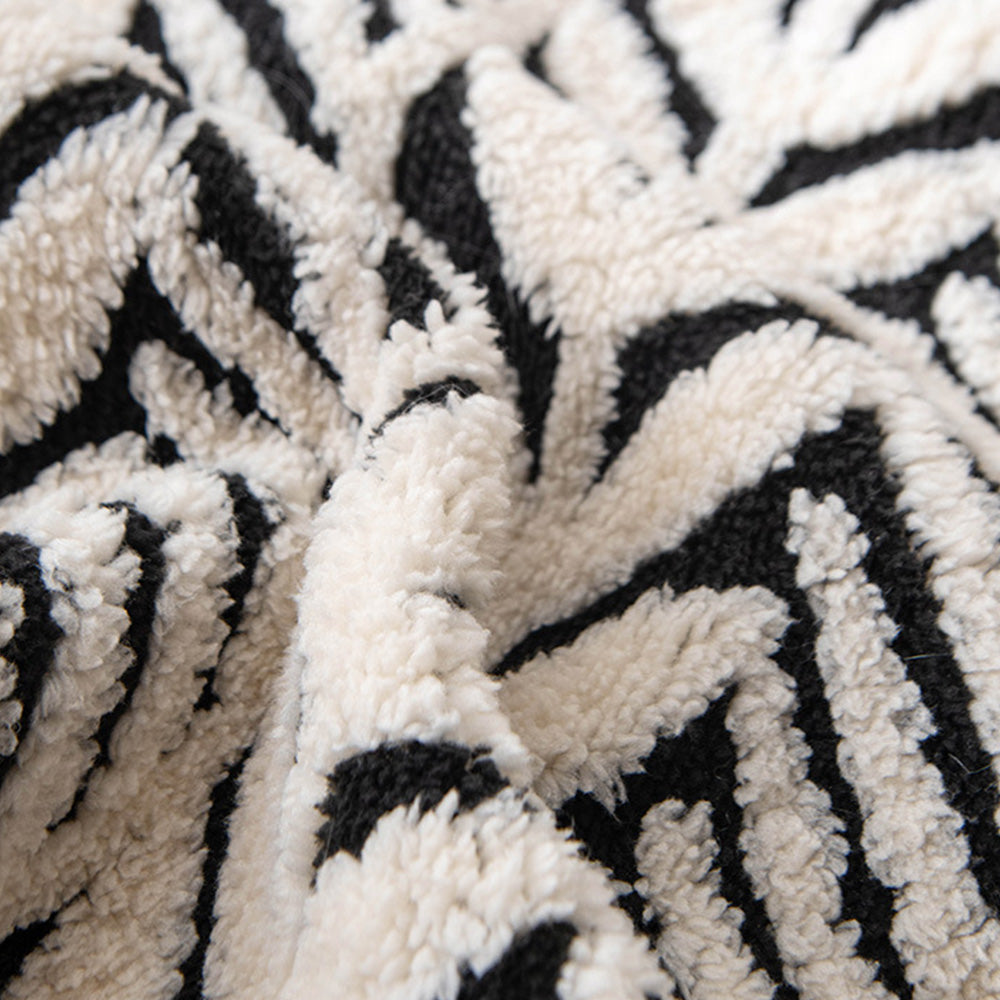 Thick Plush Non Slip Pet Mat-Black