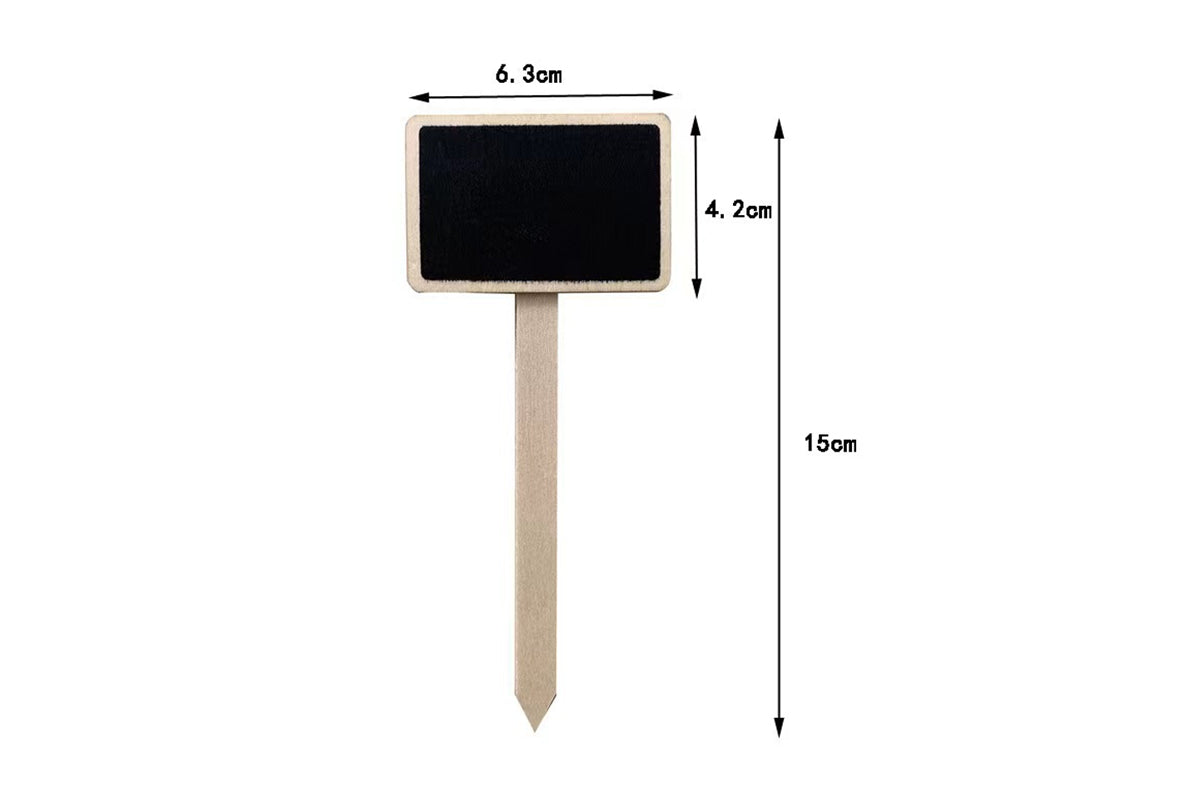 10Pcs Wood Chalkboards Signs Gardening Plant Tags