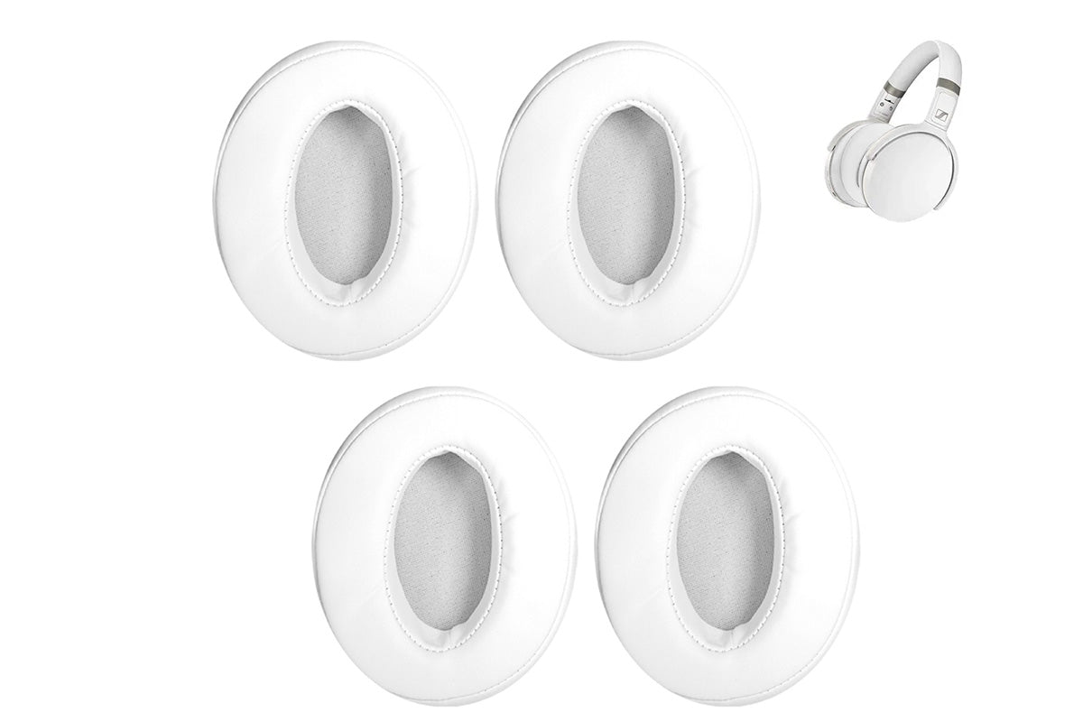 4Pcs Replacement Ear Pads for Sennheiser Headphones White